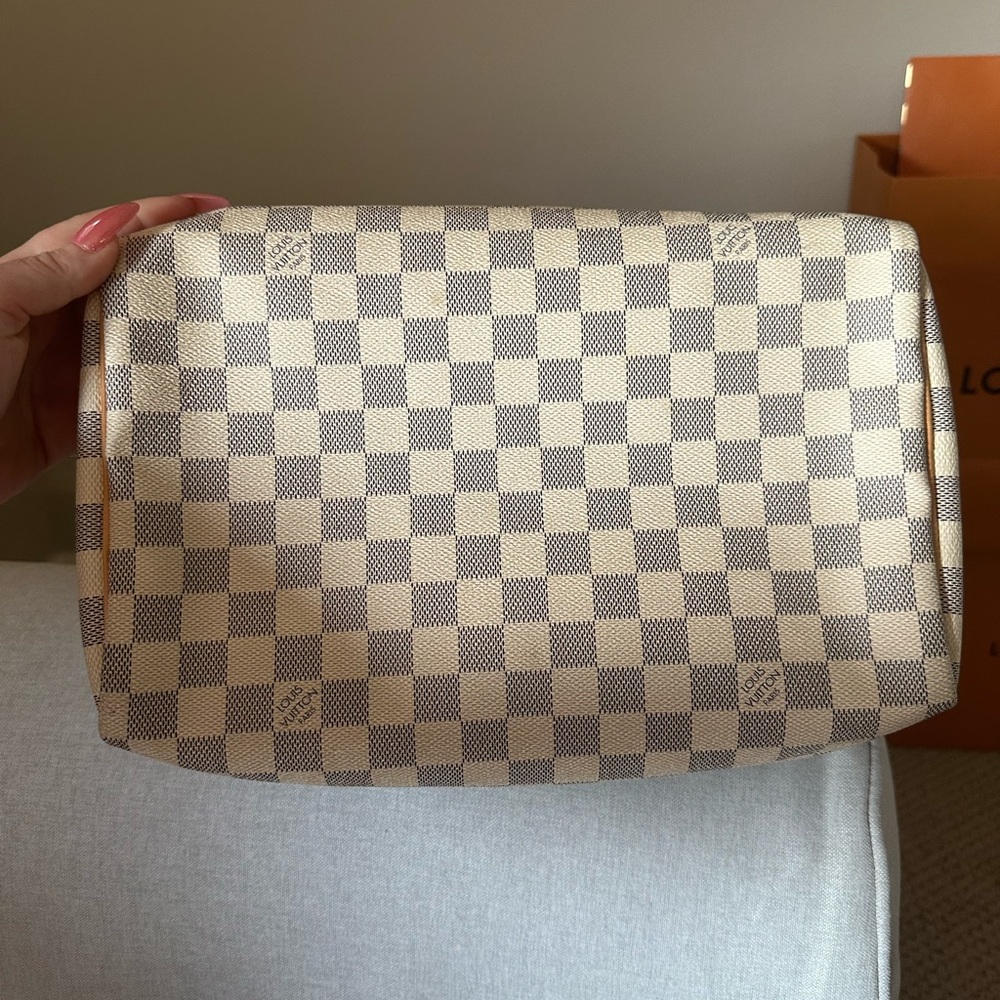 Louis Vuitton Speedy 30 Damier Azur with dusty and COA - Picture 8 of 12